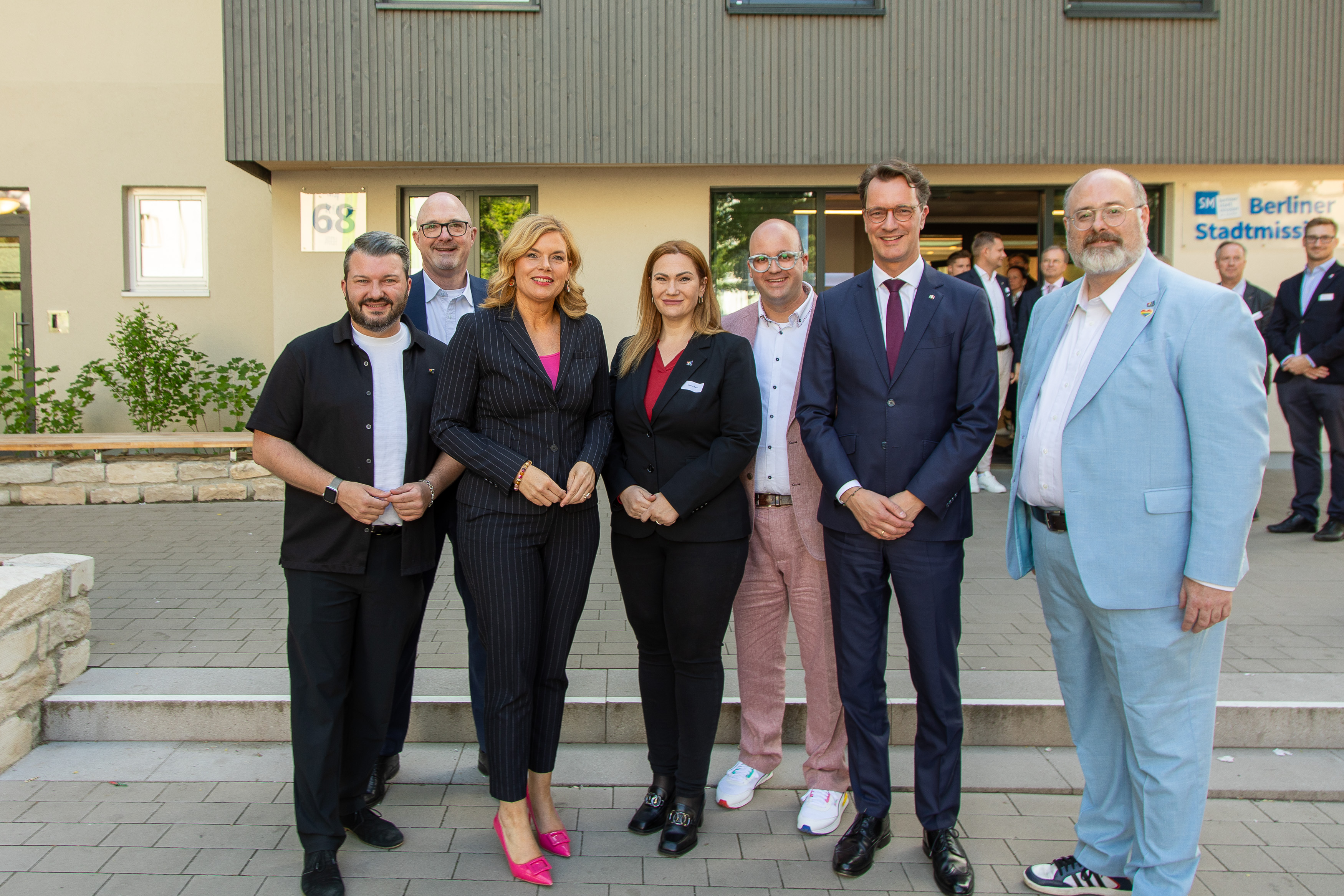 S�nke Siegmann, Hendrik W�st , Jan-Philipp Scheu, Nadine Rank, Julia Kl�ckner MdB, Rainer Zuber, Ren� Powilleit (v.l.n.r.) Bild: Alexander Br�cke